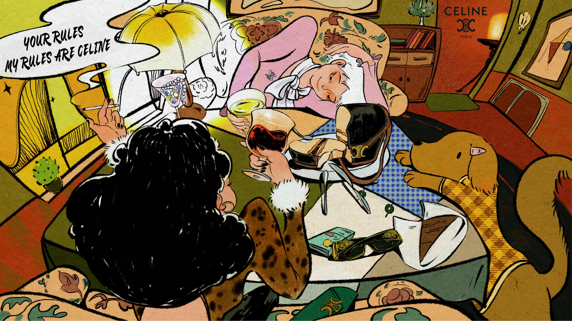 Celine editorial illustration